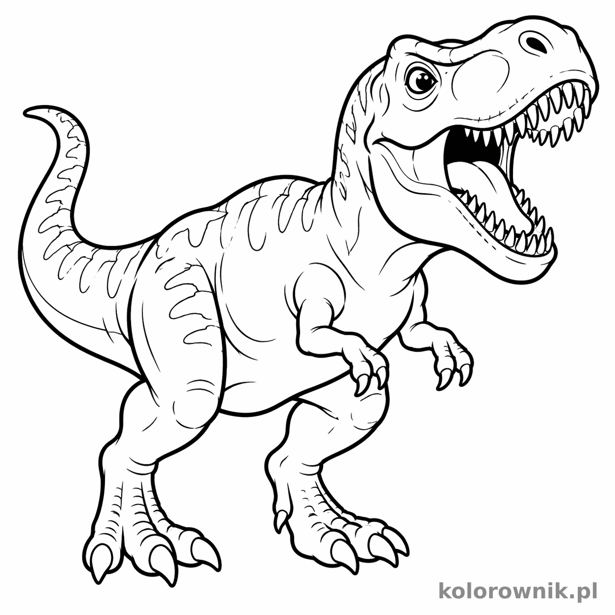 Dinozaur kolorowanka do druku nr 34
